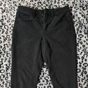 Universal Thread Womens Cotton Rayon Black Button Up Jeans Size Large